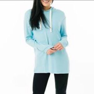 Light blue Zyia favorite boyfriend hoodie